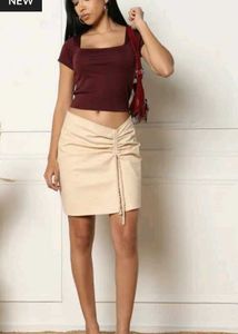 Shein Square Neck Short Sleeve Tshirt