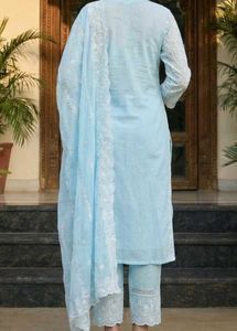 Light Blue Chikankari Kurta Set