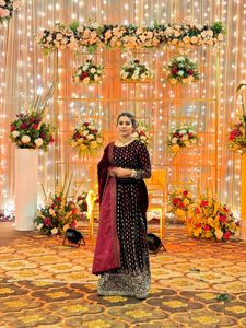 Stunning Maroon Lehenga Choli Set