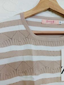 Striped Knit Top - Stylish &amp; Chic