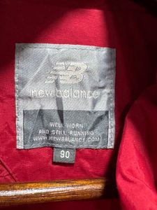 light weight New Balance Red Hooded Jacket