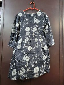 Chic Floral Print Tunic Top