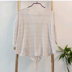 Retro Tie Up Waffle Top from Paper Crane