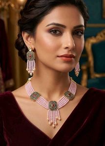 Beaded Necklace & Earring Set