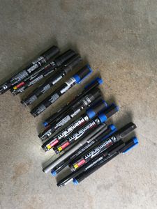 13 Black Blue Mix Permanent Marker