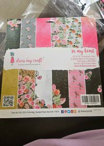 Dress My Craft Magnolias Scrapbook Paper