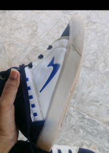Stylish Navy and White Sneakers