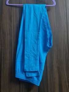 Bright Blue Cotton Leggings