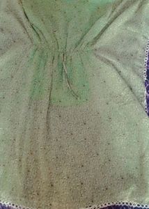 Beautiful Flowers Printed Light Green Kaftan Dress👗👗👗👗👗