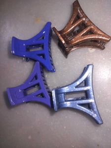 Set of 4 Trendy Hair Claw Clips