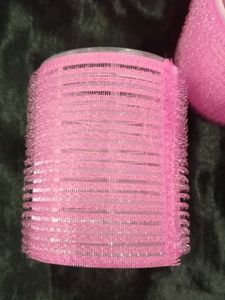 set of 4 Pink Hair Rollers