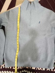 formerly Marlboro Classics,light Blue , Zip Swe