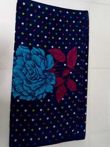 chiffon saree blue