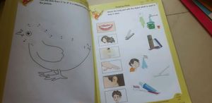 English worksheets book for preschoolers