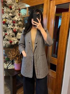 Pinstripe Blazer Jacket