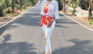 Oorange white bodycon straight long tube dress