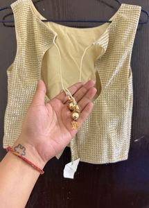 Elegant Embellished Sleeveless Blouse