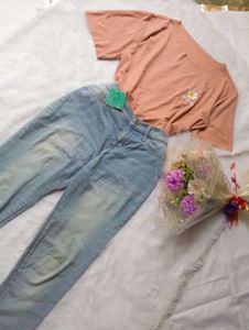 💕Cute Jeans &amp; Top Set💕