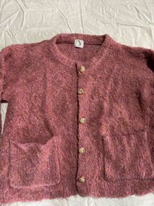 Cozy Textured Button-Up Cardigan