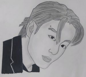 Bts Jungkook Sketch💜🐰🐰