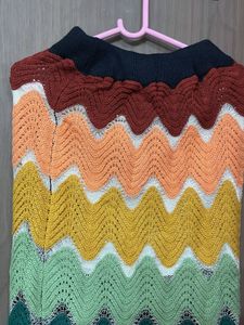 Boho Chevron Knit skirt free size