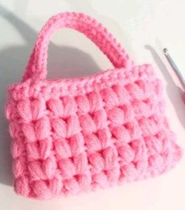 beautiful crochet  handy pouch