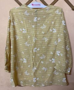 Yellow Floral Print Kurta