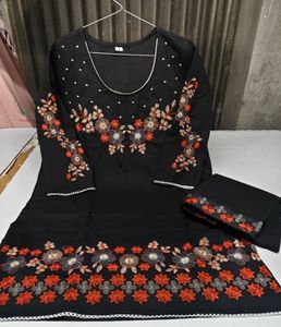 Black Kashmiri Style Co-ord set