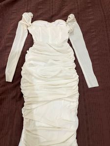 Elegant corset Ruched Sheath Dress