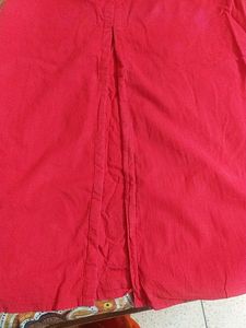 Red Cotton Kurti