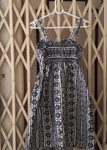 Black &amp;White Floral Summer Dress