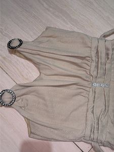 Elegant Maxi Dress with Ring Detail