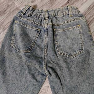 y2k indie Cherry Embroidered Denim Jeans
