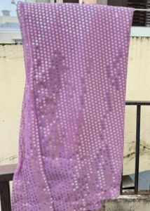 Sparkling Lavender Saree