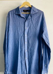 men’s Ralph Lauren blue shirt