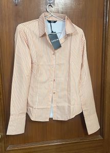 Shein Striped Button-Up Shirt