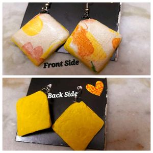 Funky Fruit Slice Earrings