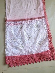 white designer dress  kurta plus duppatta