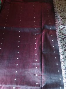 Burgundy Vintage saree