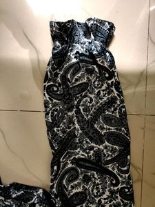 Black Beautiful Design Polyster Top