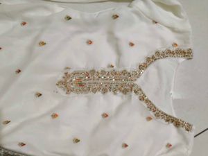 Elegant White Kurta Set with Dupatta