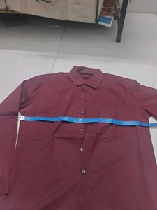 Maroon Printed Men's Shirt