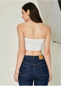 🔻 LOWEST pr - Fuzzy Strapless Crop Tube Top