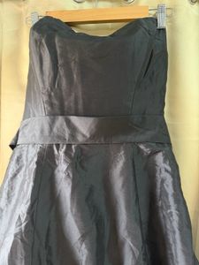 Elegant Strapless Black Party Dress