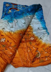 Peacock Embroidered Pure Silk Saree