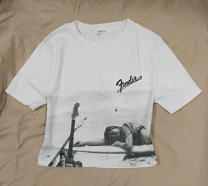 Fender Graphic Baby Tee 🖤 | Vintage Grunge / Y2K