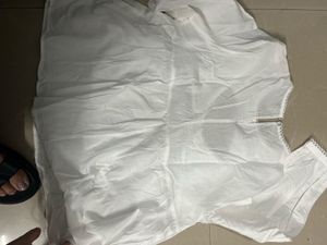White Eyelet Long Sleeve Blouse