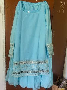 Beautiful kurta sharara set🩵