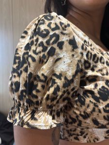 Leopard Print Crop Top
