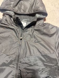 Nike Black Hooded Windbreaker Jacket